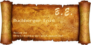 Buchberger Enid névjegykártya
